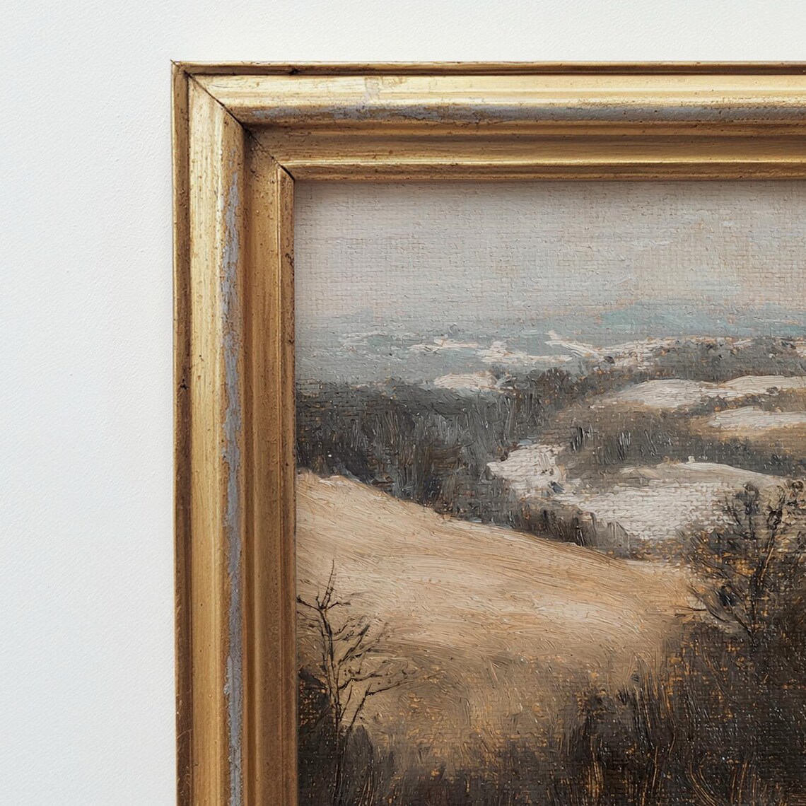 Rustic Winter Landscape Art Print, Farmhouse Christmas - Image 4