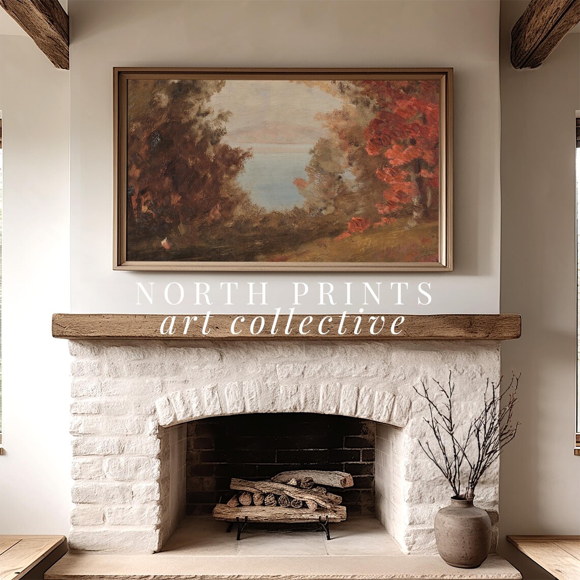 Autumn Lake Landscape Art Print, Fall Decor - Image 2