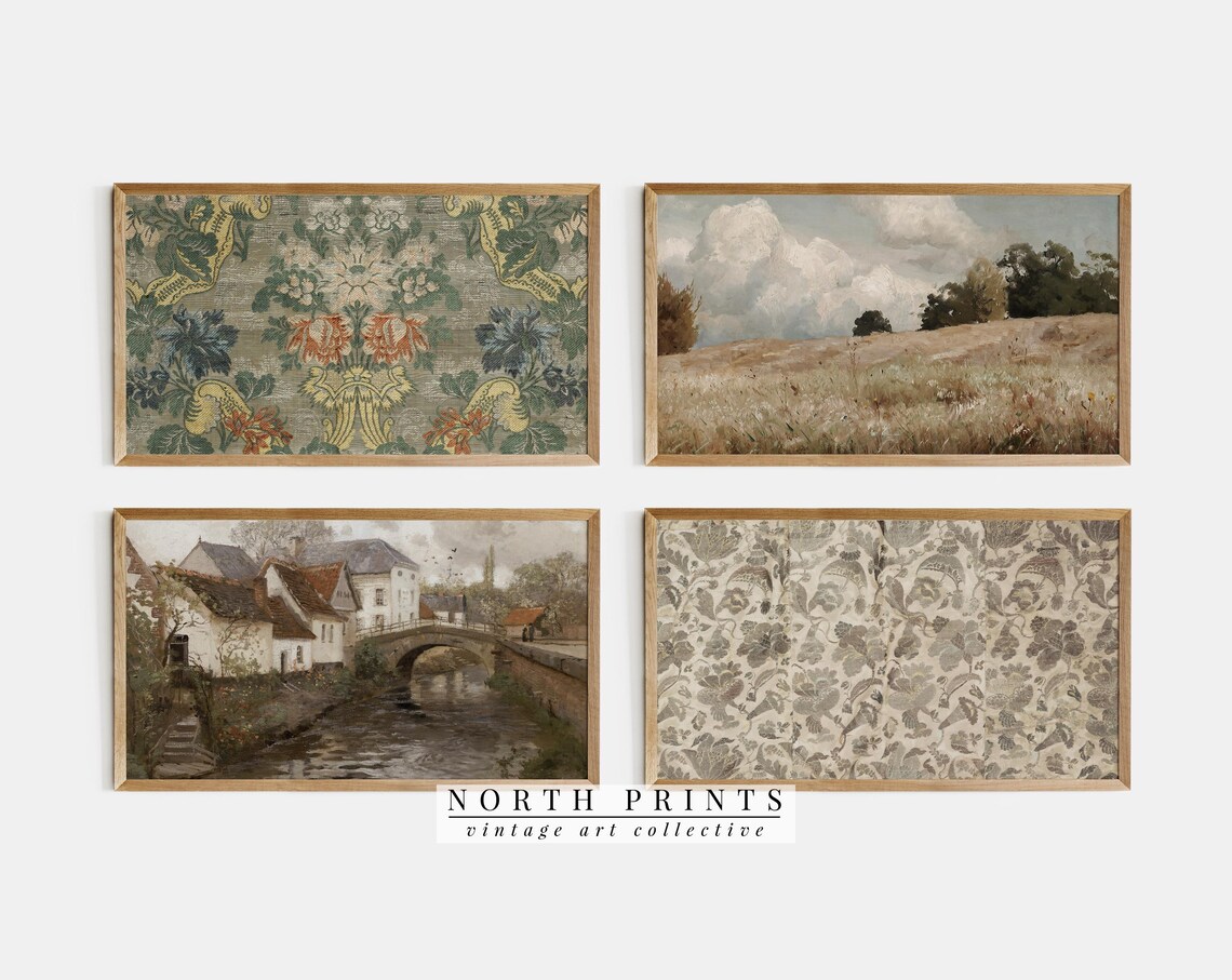 Farmhouse Rustic Moody Art Print Collection, North - Image 4