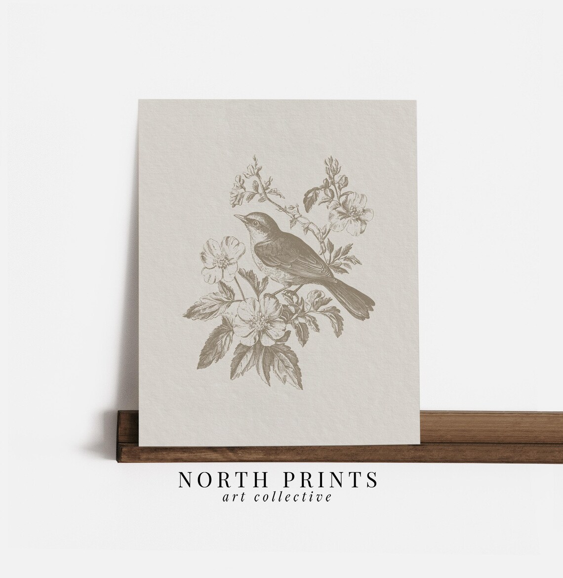 Neutral Bird Print, Minimalist Modern Farmhouse - Image 3