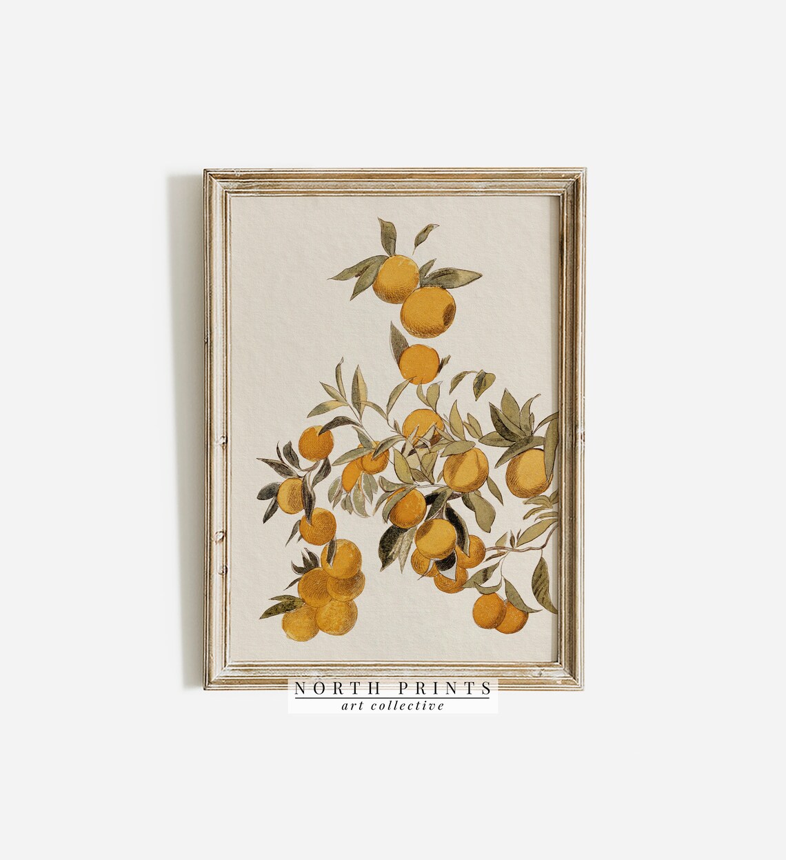 Orange Fruit Painting, Vintage Farmhouse Art Print - Image 3