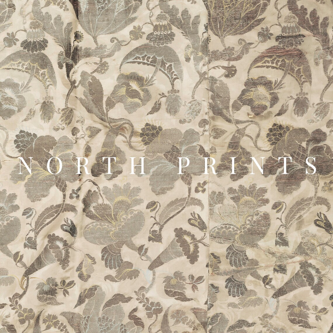 Vintage Tapestry Neutral Pattern Art Print - Image 2