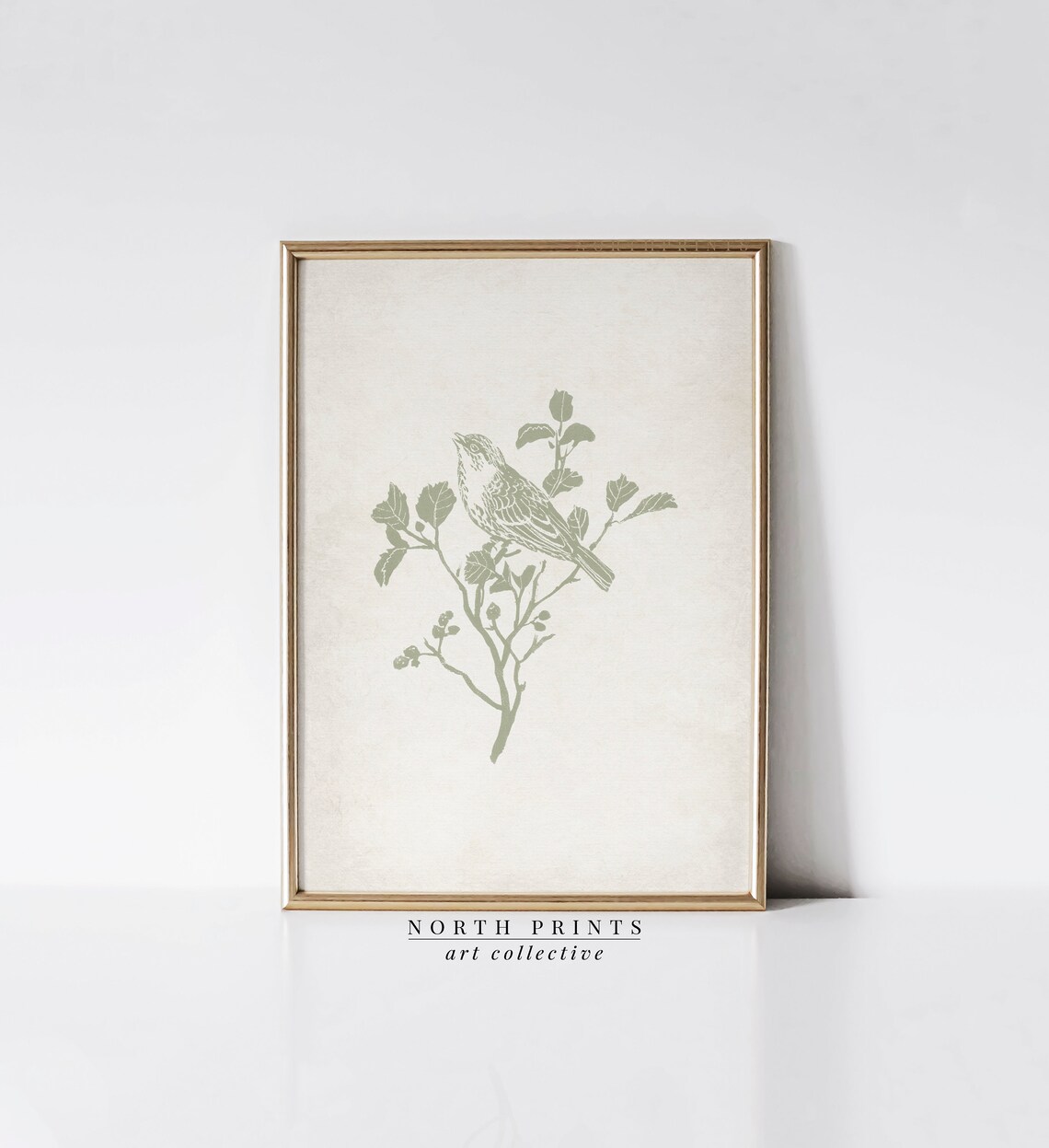 Vintage Bird Art, Farmhouse Nursery Bedroom Print - Image 3