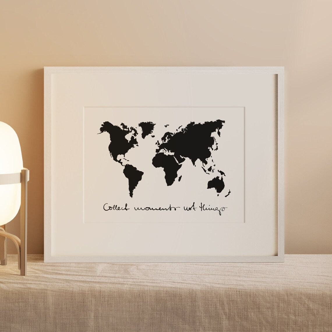 Collect Moments Not Things Quote Art Print - Image 2