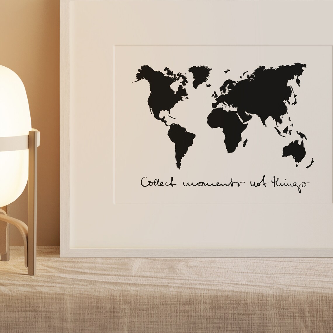 Collect Moments Not Things Quote Art Print - Image 3