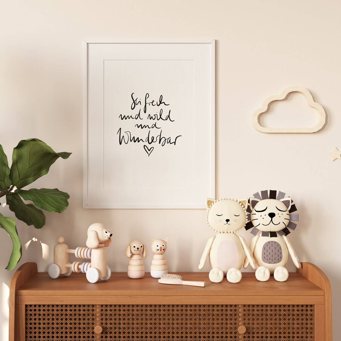 Sei Frech Und Wild Und Wunderbar Typography Art Print - Image 2
