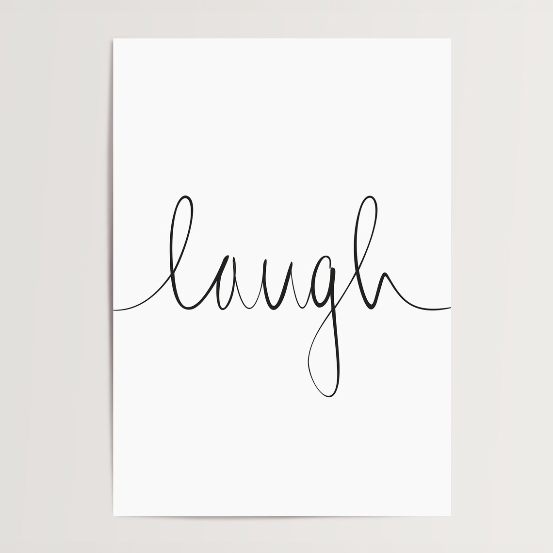 Typography Art Poster Print, Happy Family Friends - Image 4