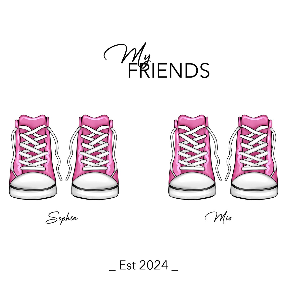 Jackson Memorial Personalized Sneaker and Pet Paw Tribute Poster - Image 2