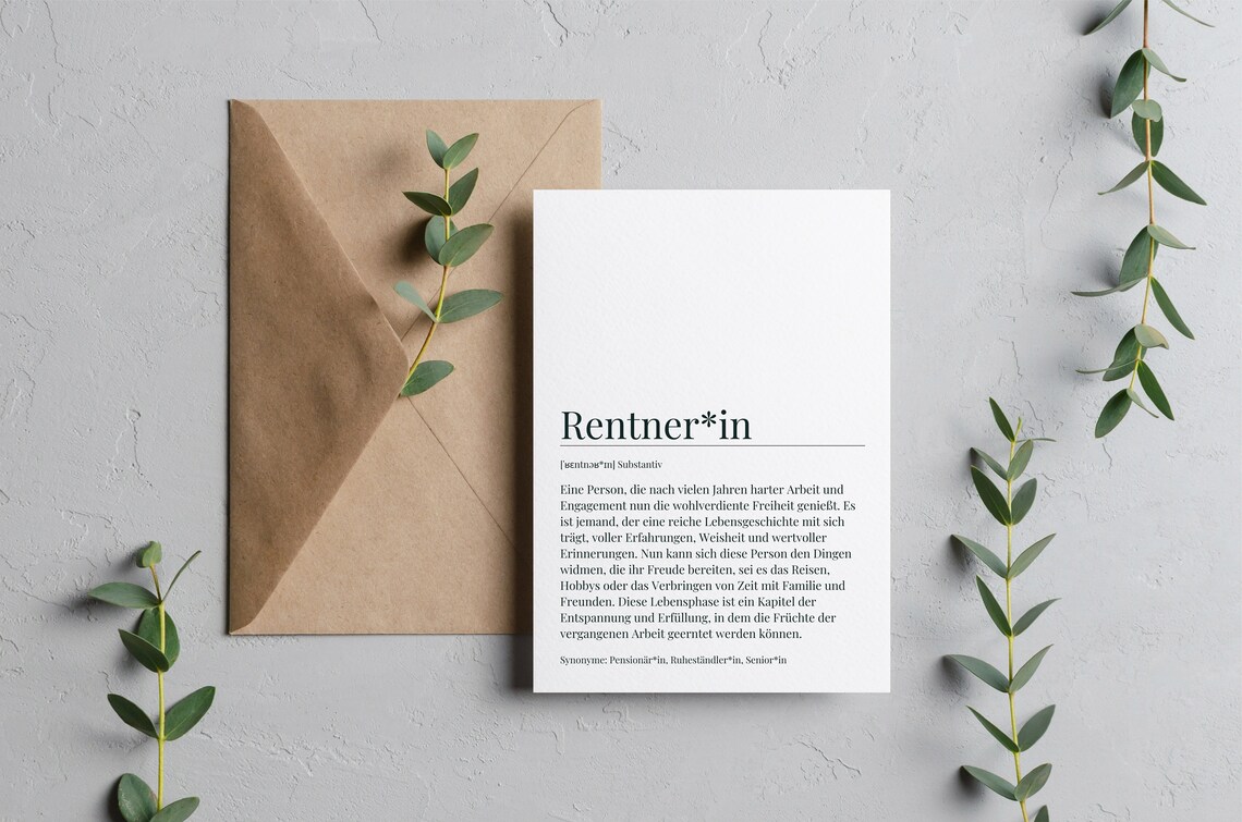 Postcard Pensioner Retirement Gift Poster - Image 4