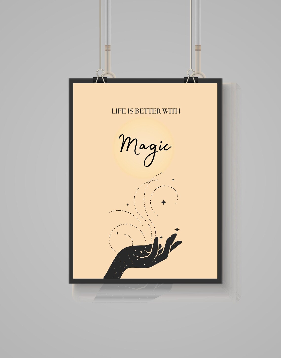 Magic Inspirational Poster, Minimalist Boho Decor - Image 3