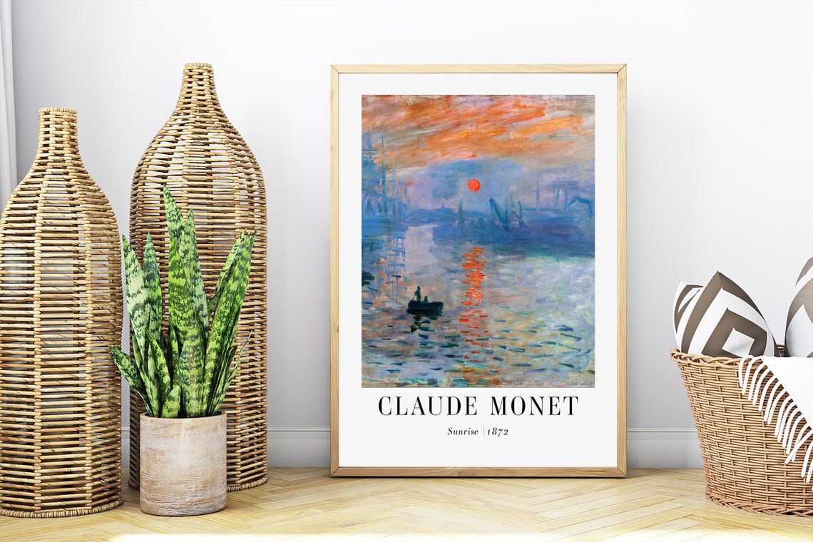 Claude Monet Sunrise 1872 Le Havre Impressionist Harbor Poster - Image 4