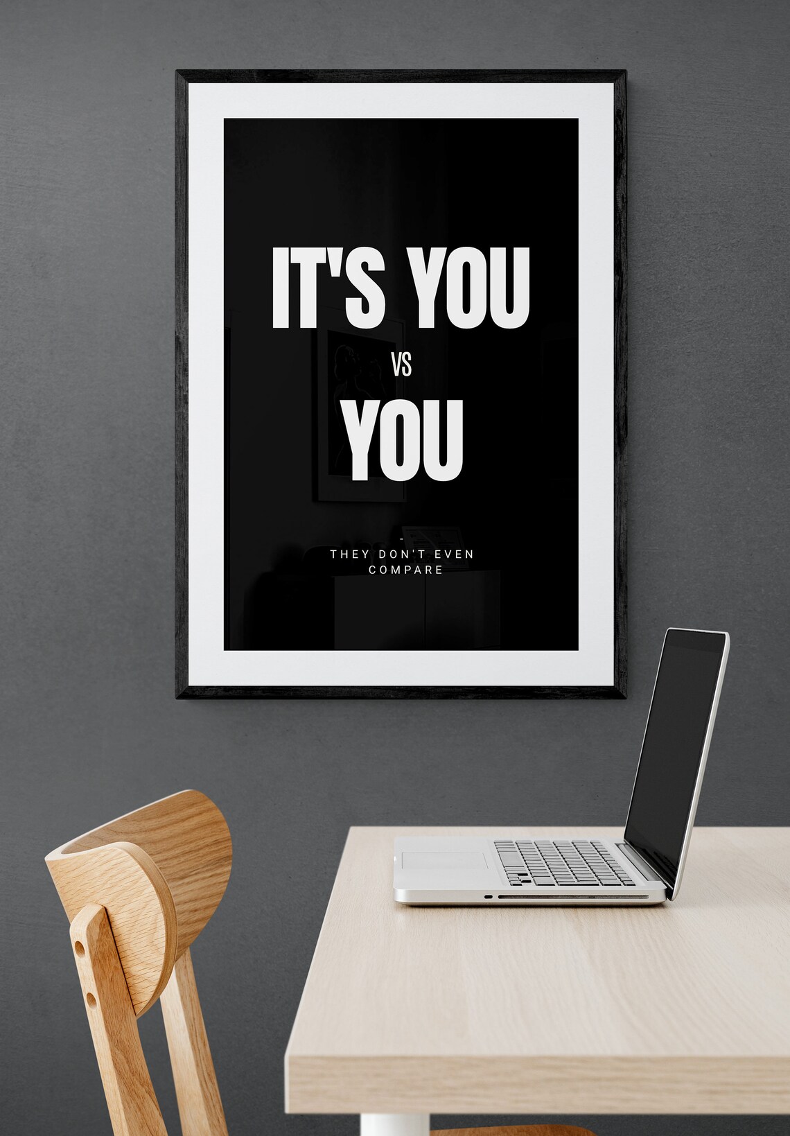 It Is You Vs You They Do Not Even Compare Self Growth Poster Art - Image 2