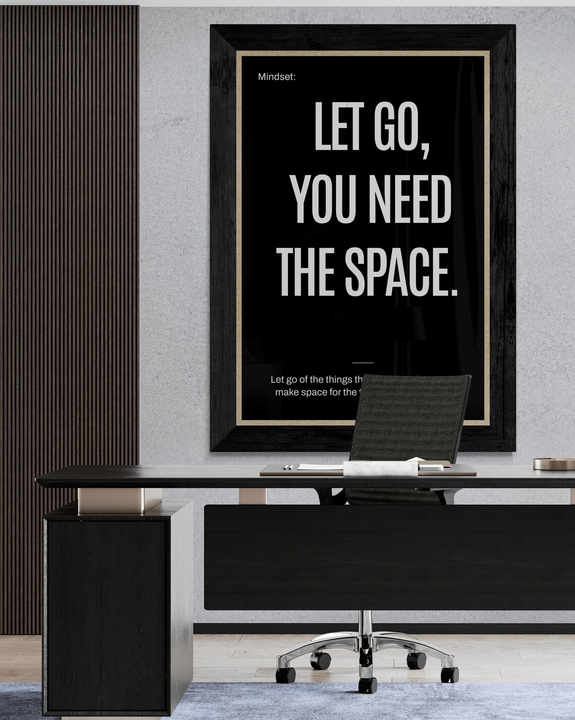 Let Go You Need the Space Daily Mindfulness Healing Quote Poster - Image 2