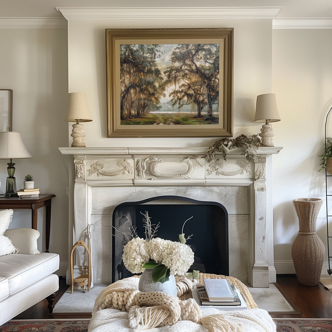Live Oaks Painting Print Charleston Wall Art Savannah Georgia Avenue Of Oaks Print Southern Wall Art Cottagecore Live Oak Wall Art - Image 4