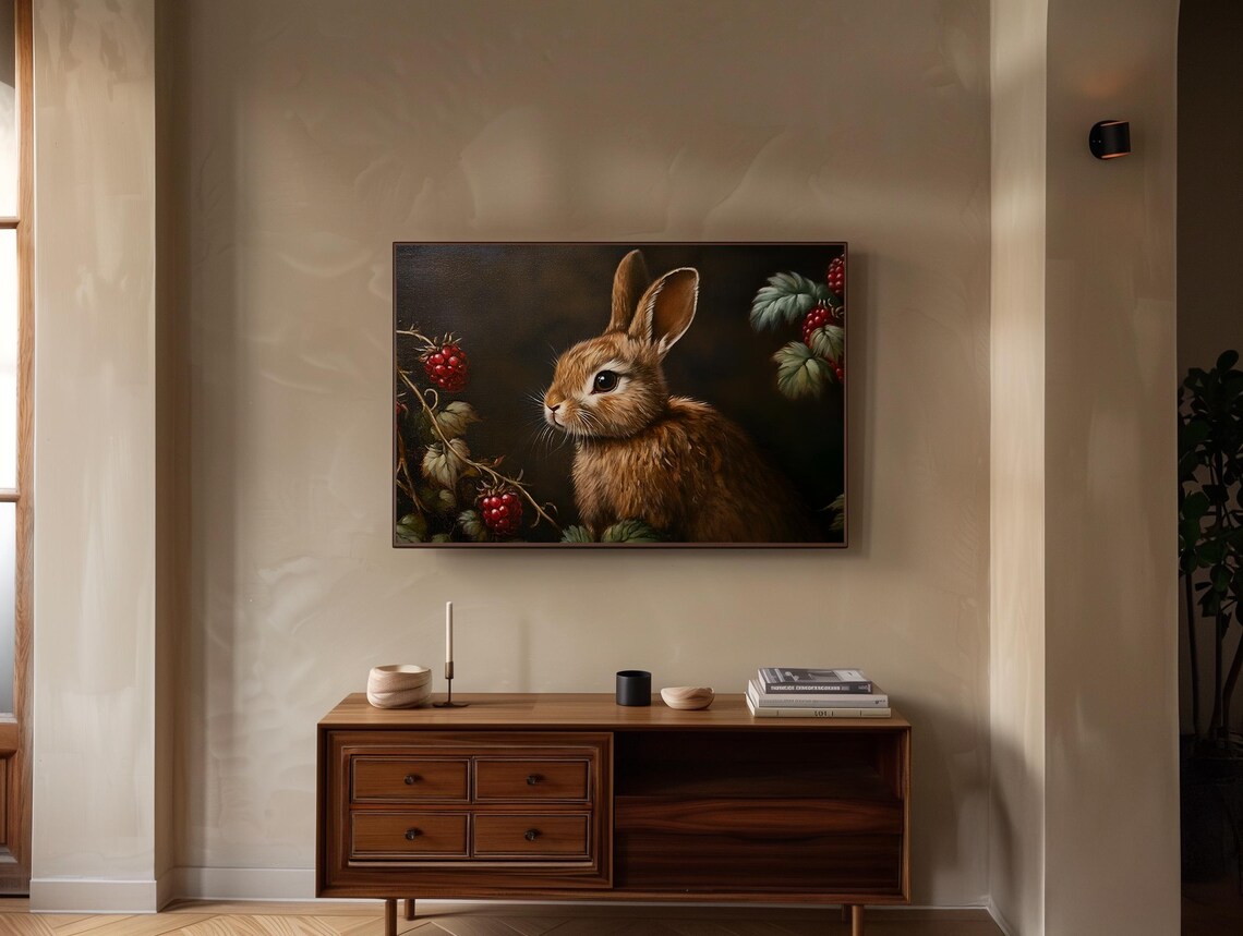 Vintage Easter Rabbit, Vintage Easter Art - Image 3
