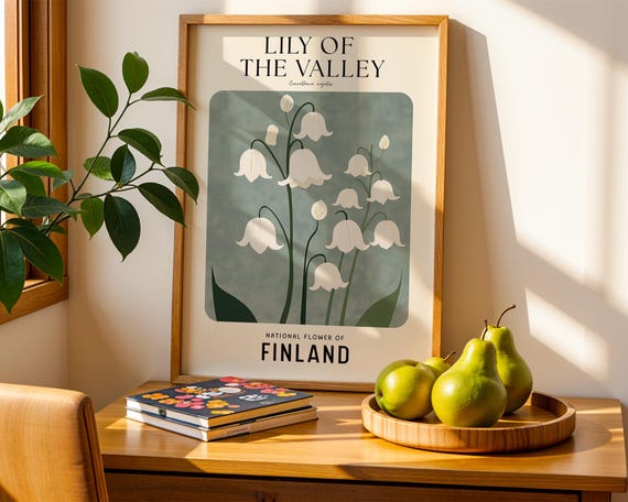 Lily Of The Valley Art Print Mystic Botanical Finland Artwork