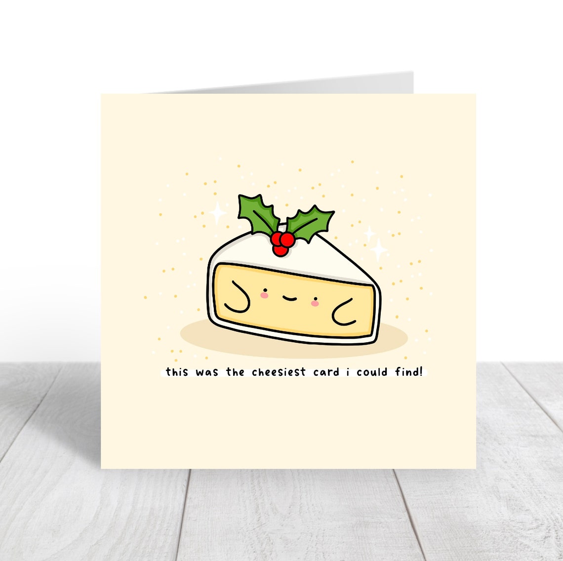 The Cheesiest Card I Could Find Funny Cheese Pun Card Poster - Image 4