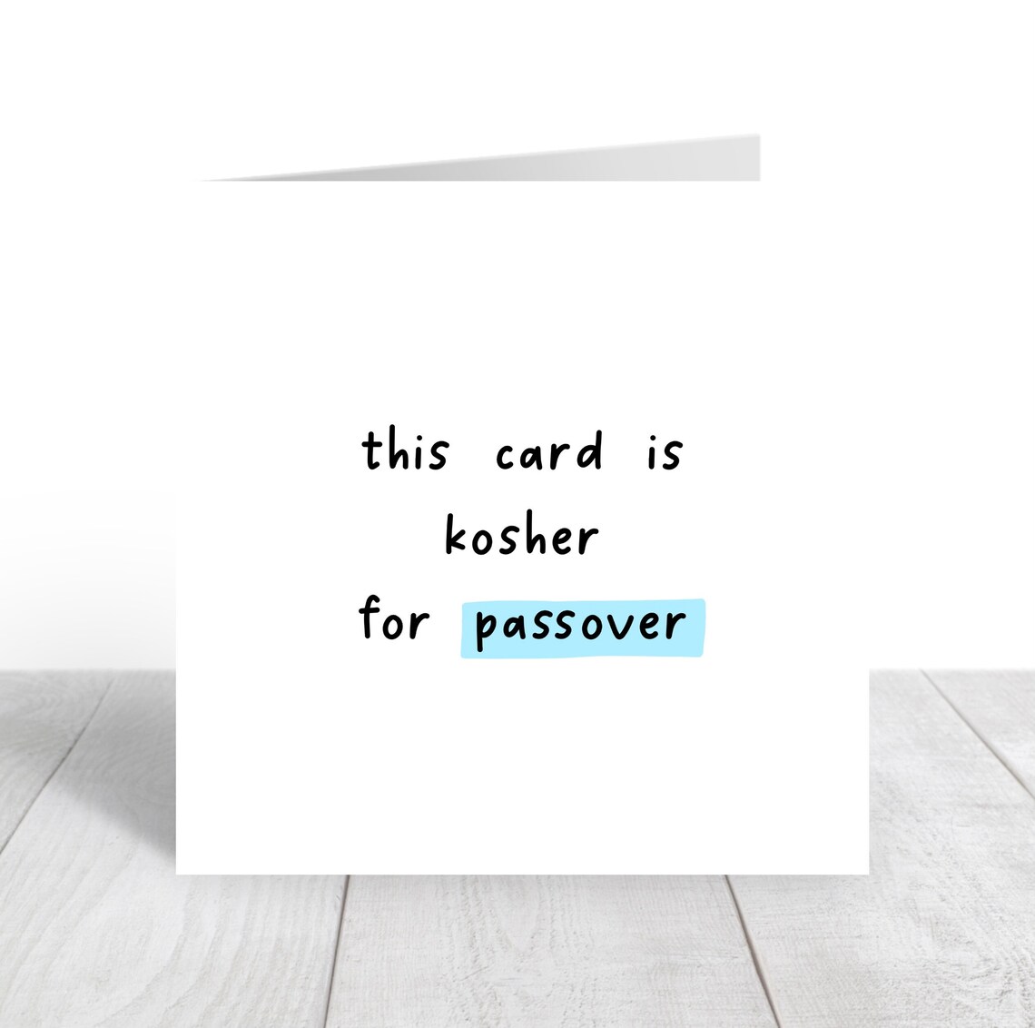 This Card Is Kosher for Passover Funny Jewish Pun Card Art Poster - Image 5