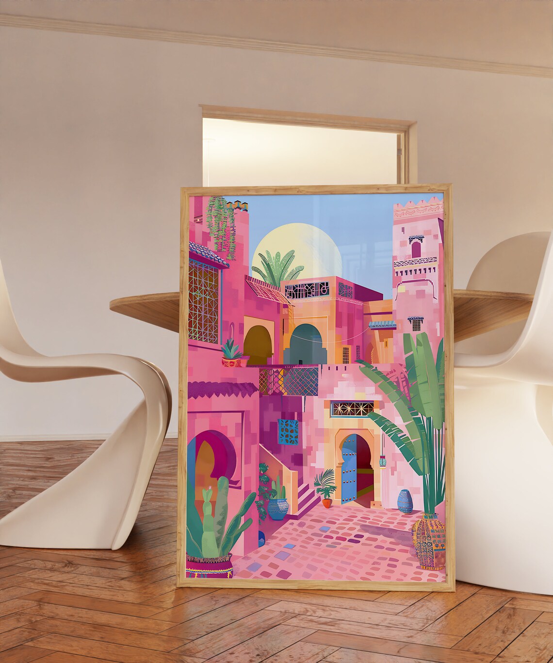 Kasbah Marrakech Morocco Travel Poster Art