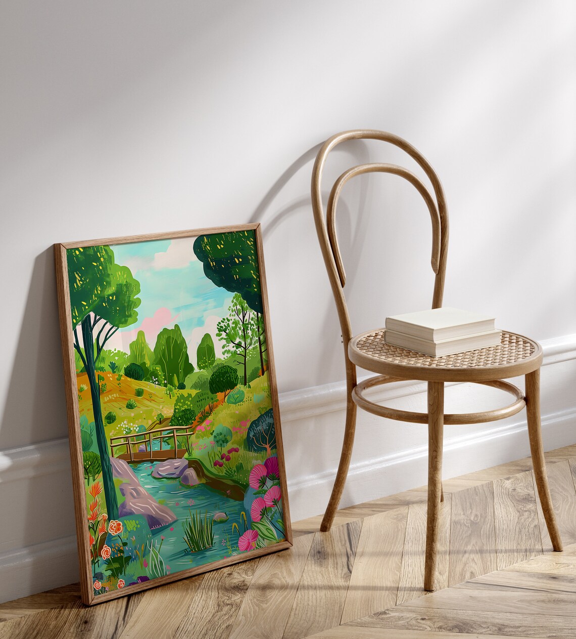 Garden Painting Floral Summer Wall Art Print - Image 3