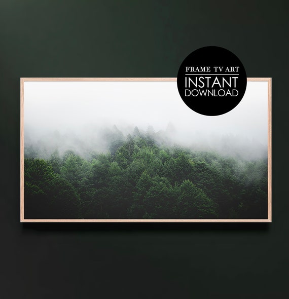 Samsung Frame Tv Art Fresh Forest Pine Trees Evergreen For Instant
