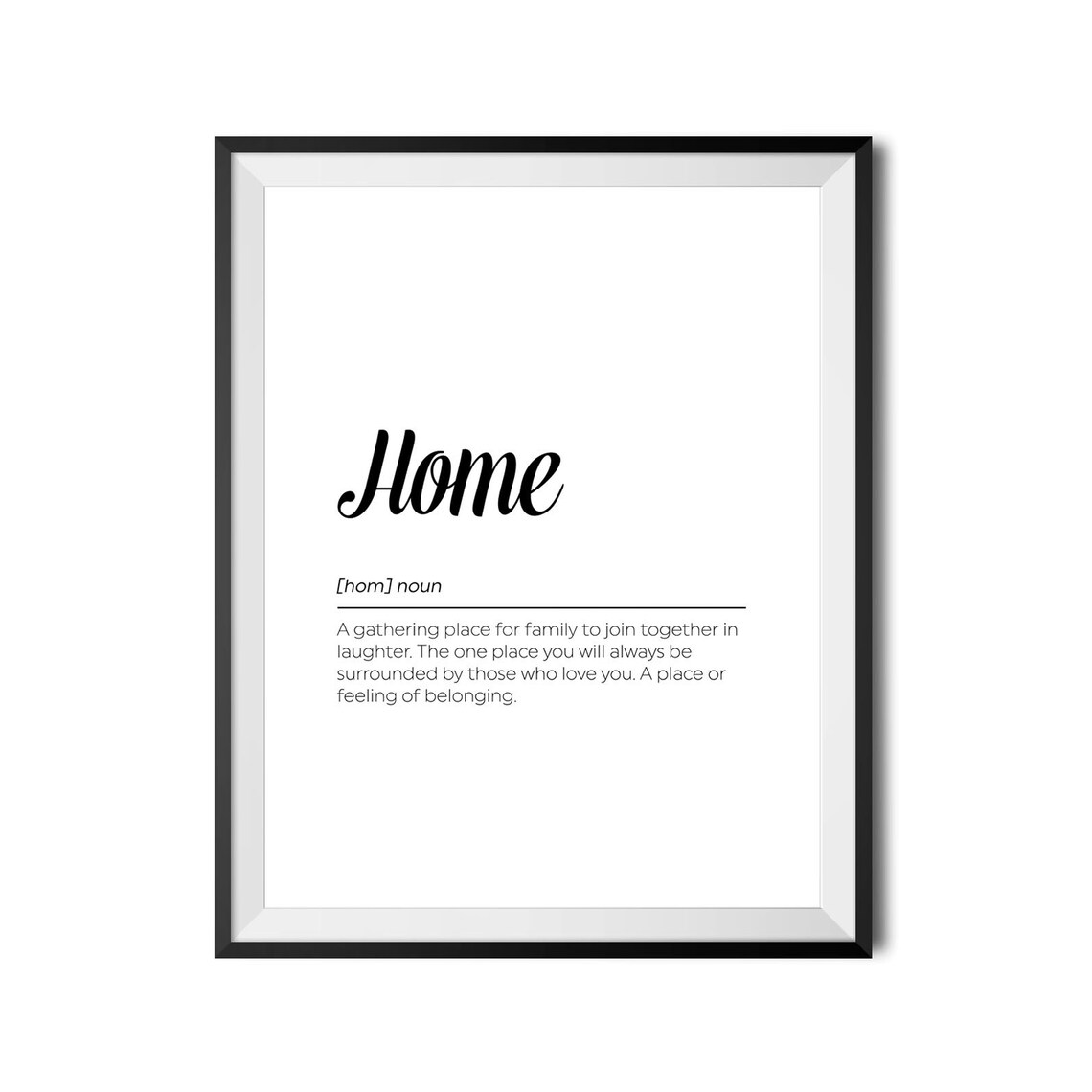 Home Dictionary Definition Family Poster Gathering Place Wall Decor Art - Image 3