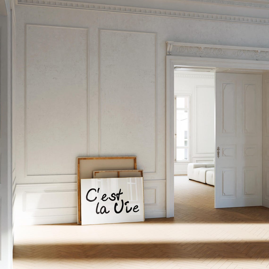 C'est La Vie French Handwritten Script Minimalist Quote Poster - Image 4