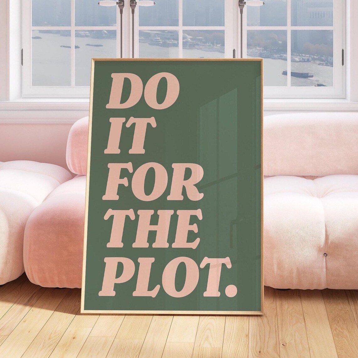 Do It For The Plot Retro Preppy Art Print