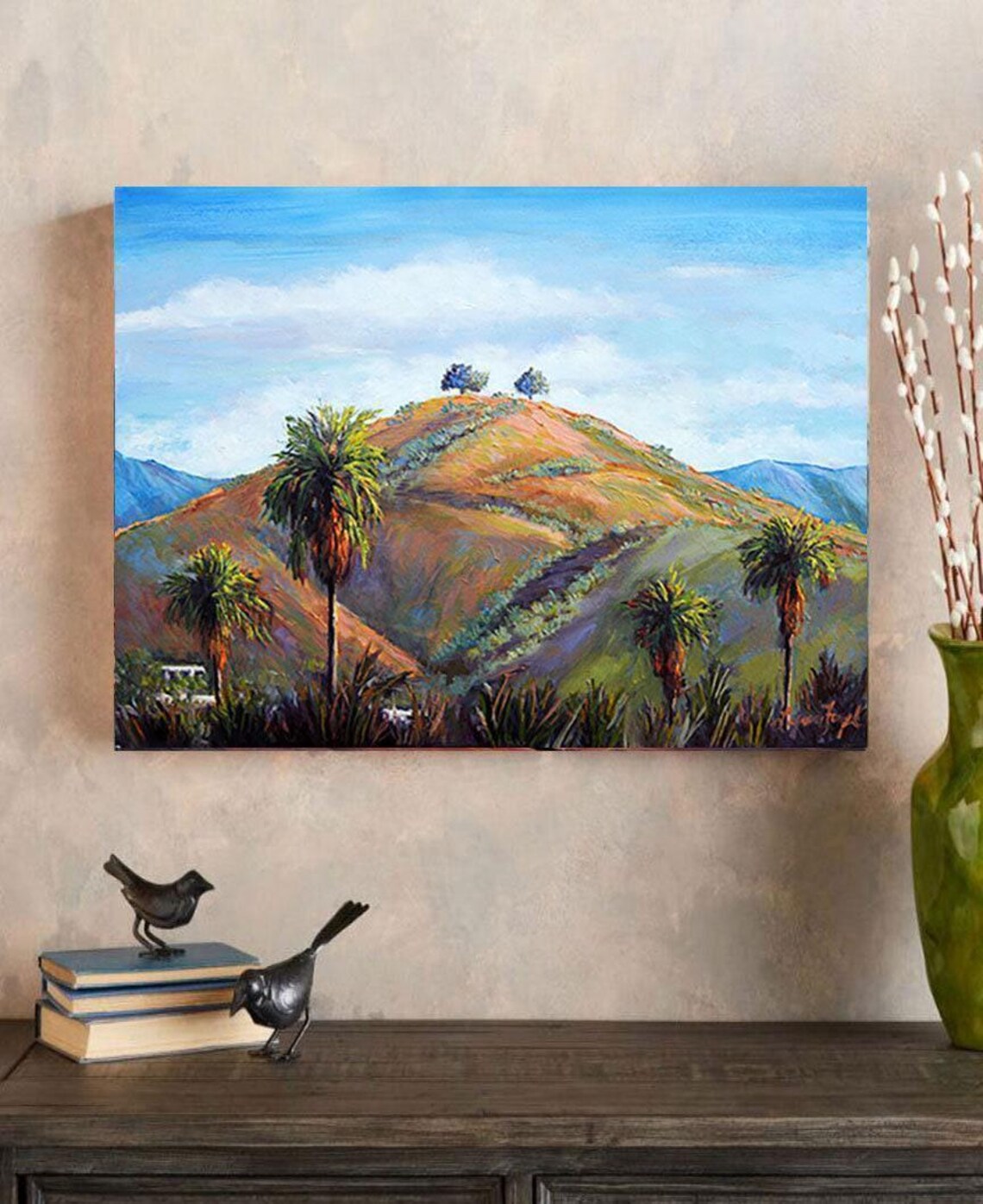 Two Trees Ventura City Landscape Poster Print - Image 3