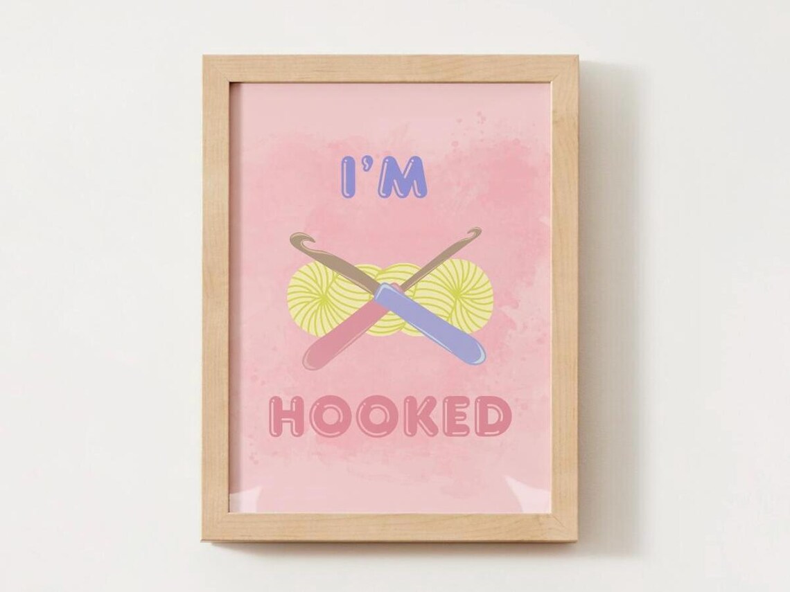 Crochet Hooks, Crochet Related Card, Gift