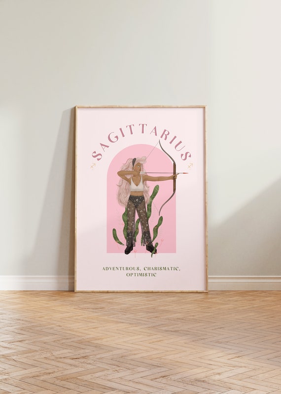 Sagittarius Zodiac Astrology Star Sign Poster