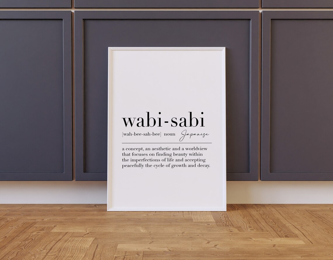Wabi Sabi Japanese Concept Definition Beauty Imperfection Print - Image 2