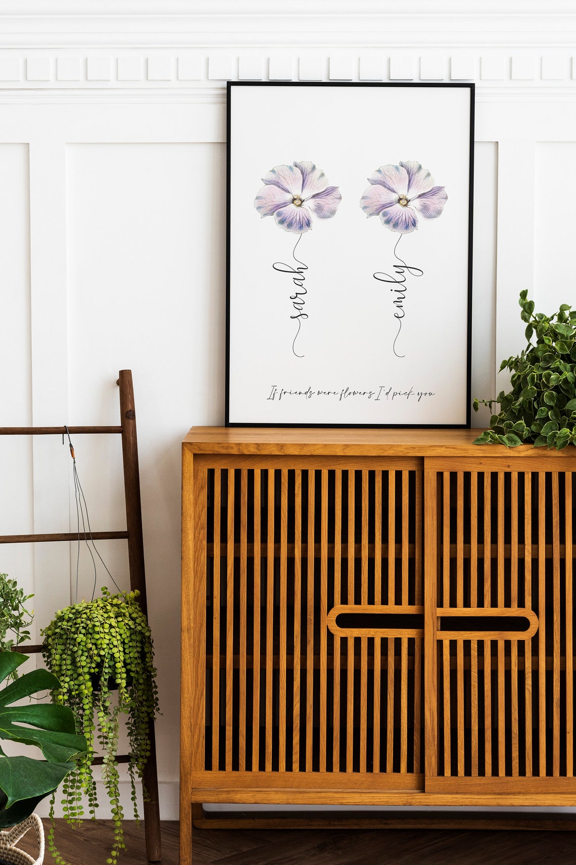 Personalized Best Friend Flower Names If Friends Were Flowers Print - Image 2