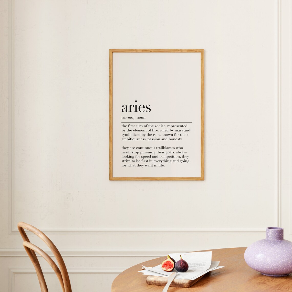 Aries Aries Poster Astrological Sign Aries Definition Print Zodiac Gifts Aries Quote Dictionary Poster Aries Funny Gifts - Image 3