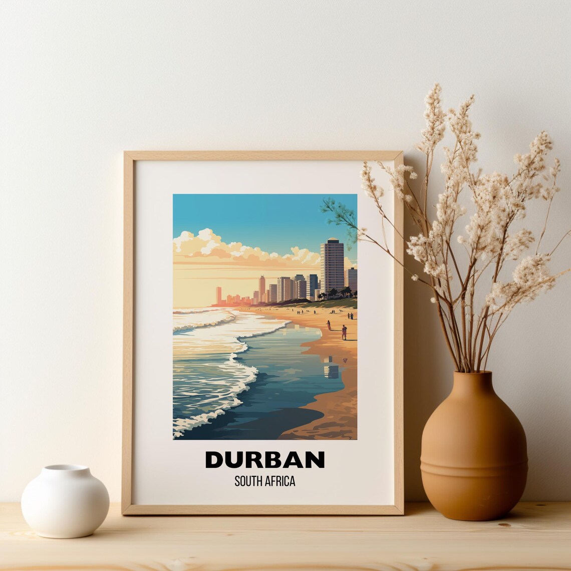 Durban Travel Poster, South Africa Home Decor - Image 2