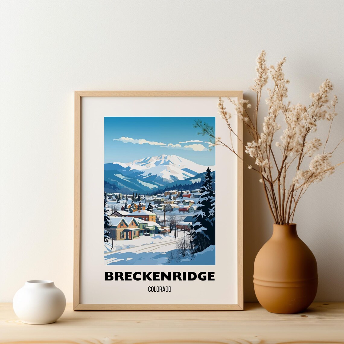 Breckenridge Ski Resort Travel Poster - Image 2