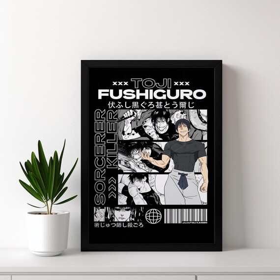Toji Fushiguro Sorcerer Killer Jujutsu Kaisen Anime Manga Poster