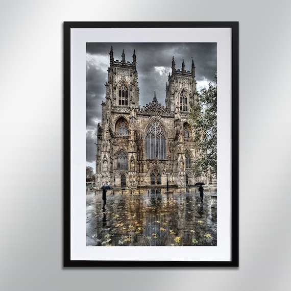 York Minster Cathedral Art Print, Cityscape Photography