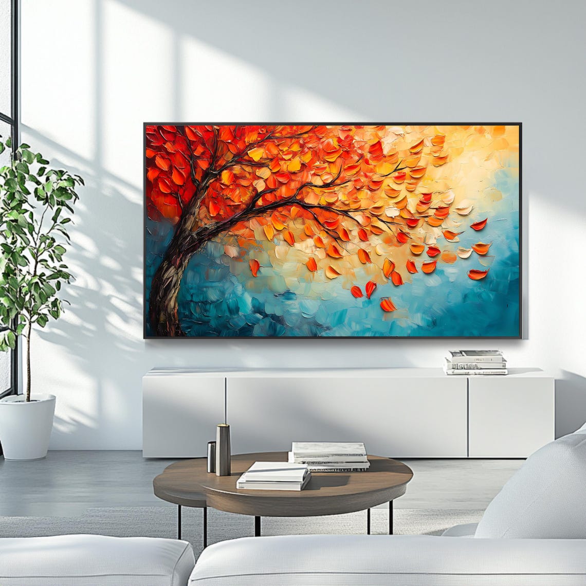 Abstract Autumn Tree Art Print - Image 4