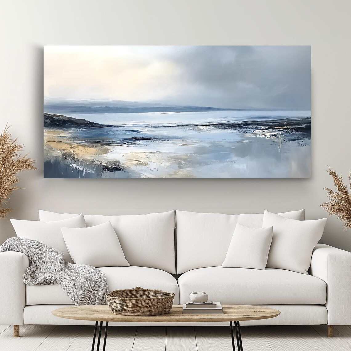 Abstract Coastal Panoramic Landscape Art Print - Image 2