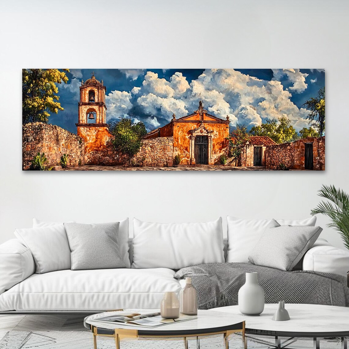 Rustic Church Art Print, Elegant Architectural Artwork - Image 4
