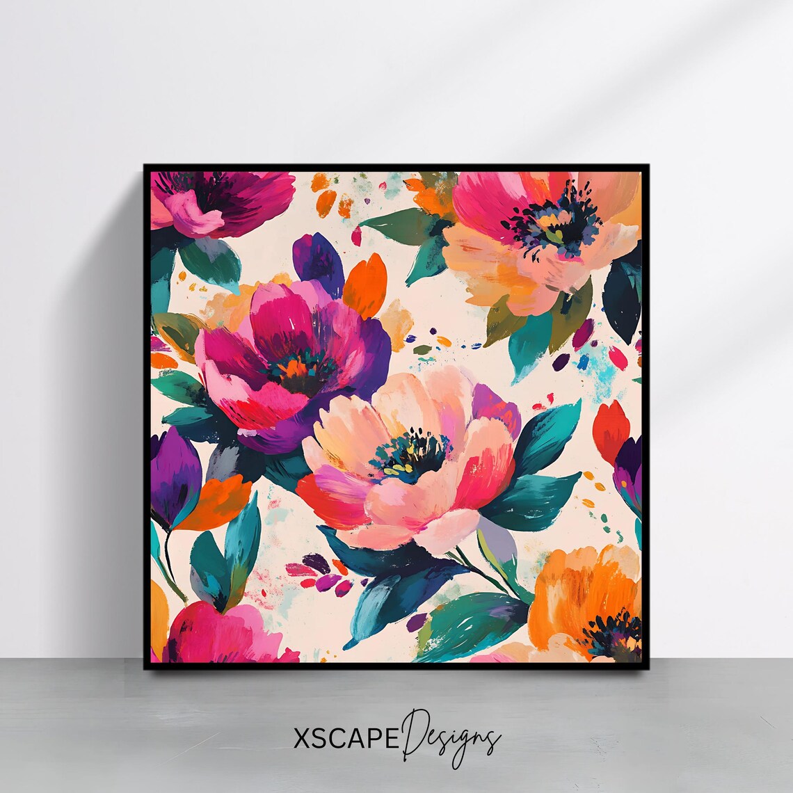 Bold Floral, Modern Botanical Wall Art Print