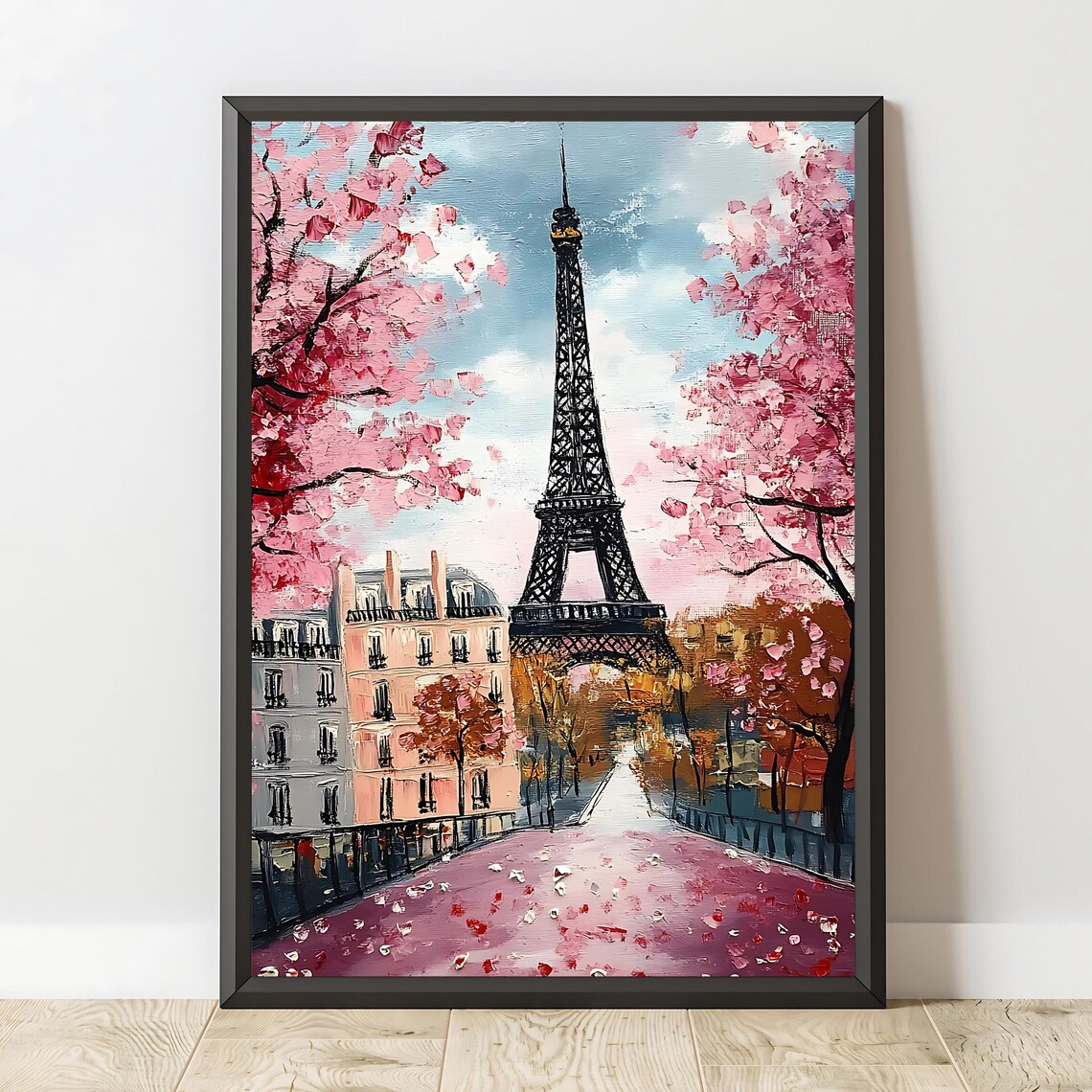 Eiffel Tower Paris Art Print, Romantic Springtime - Image 2