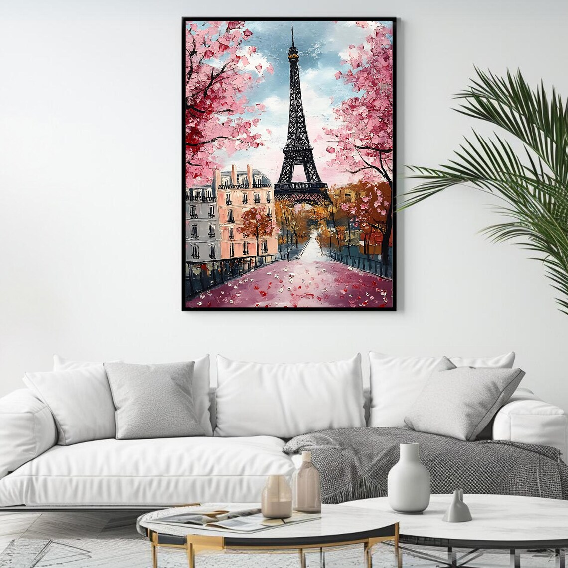 Eiffel Tower Paris Art Print, Romantic Springtime - Image 4
