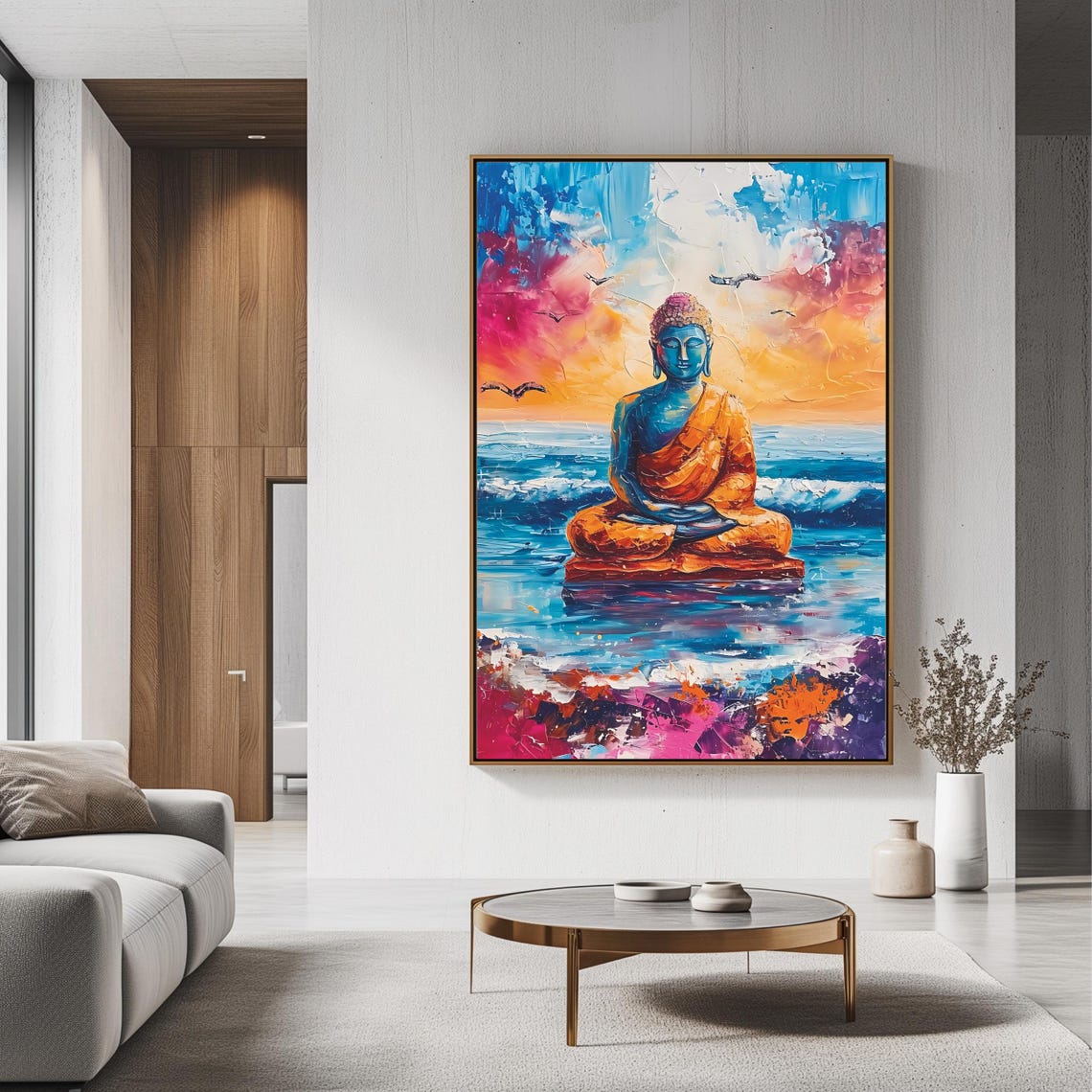 Buddha Art Print, Zen Meditation Decor - Image 3