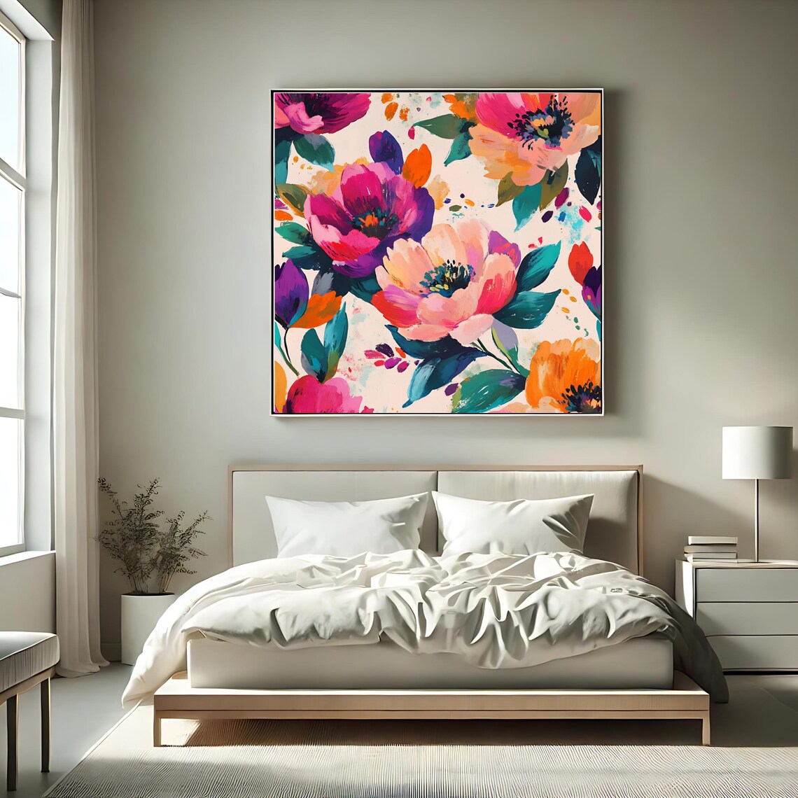 Bold Floral, Modern Botanical Wall Art Print - Image 3