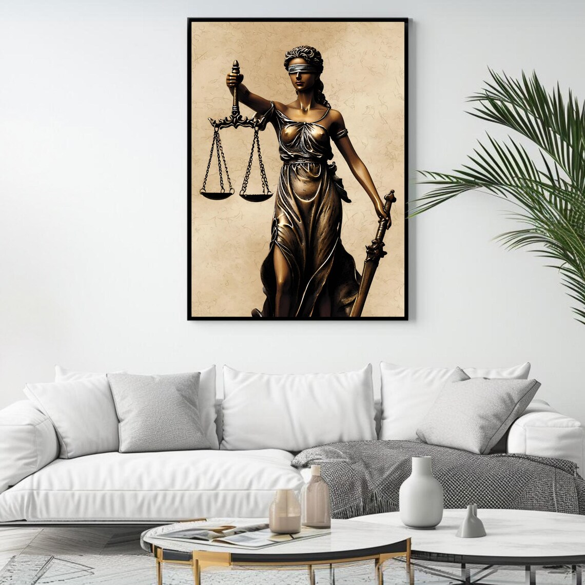 Lady Justice Wall Art for Law Office, Art Print - Image 4