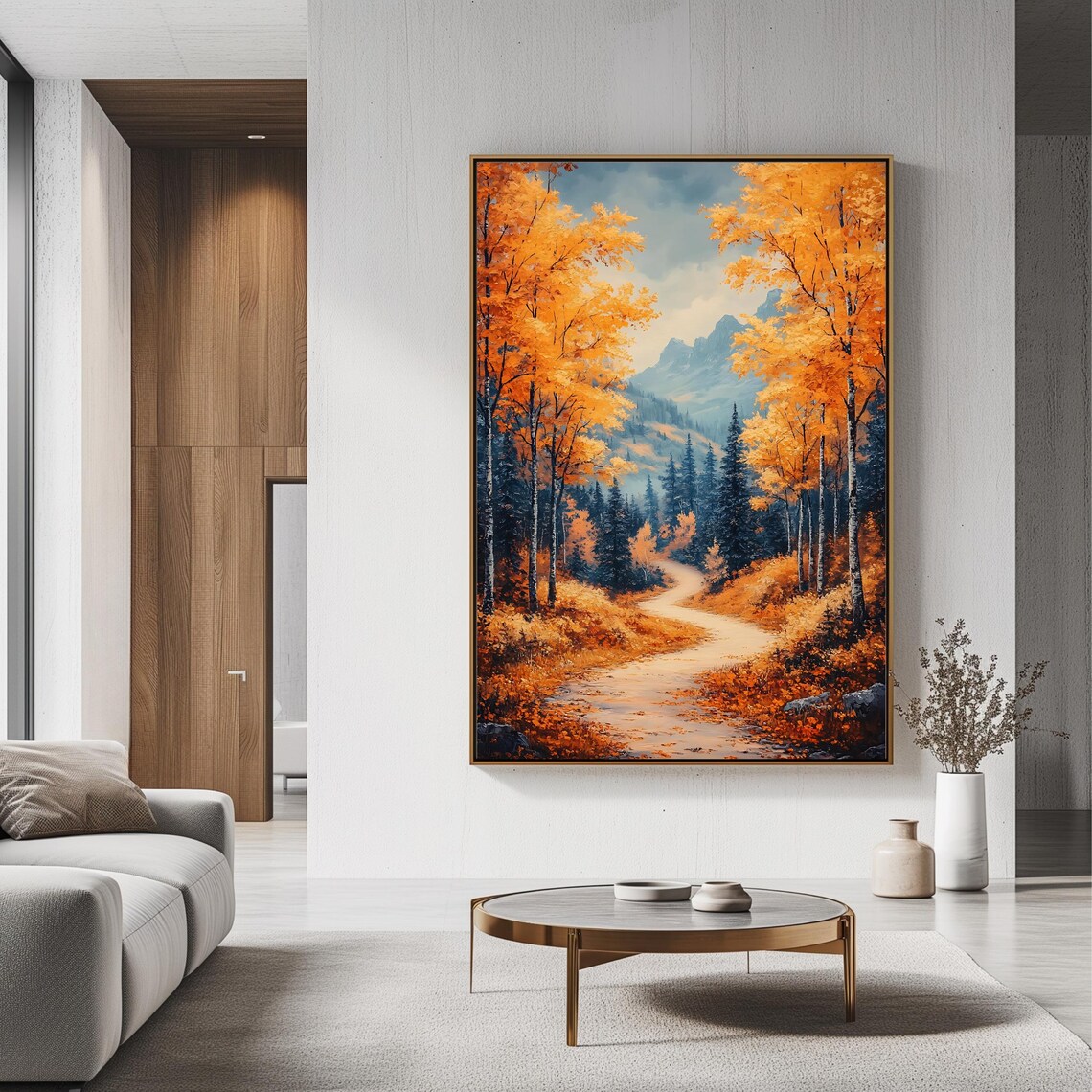 Autumn Forest Path, Colorful Fall Landscape - Image 3
