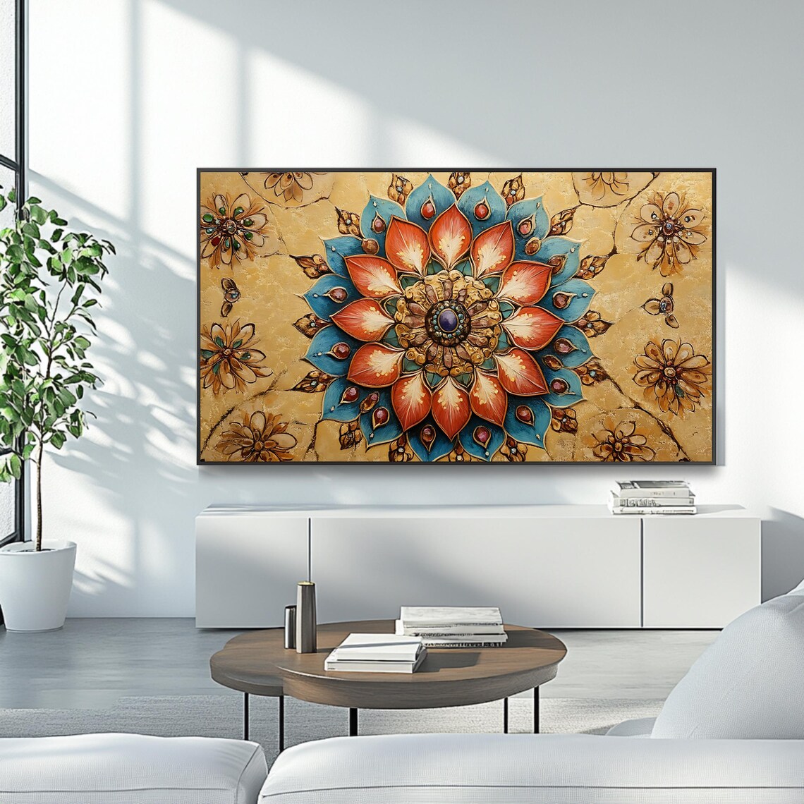 Islamic Mandala Art, Arabic Geometric Wall Art - Image 4
