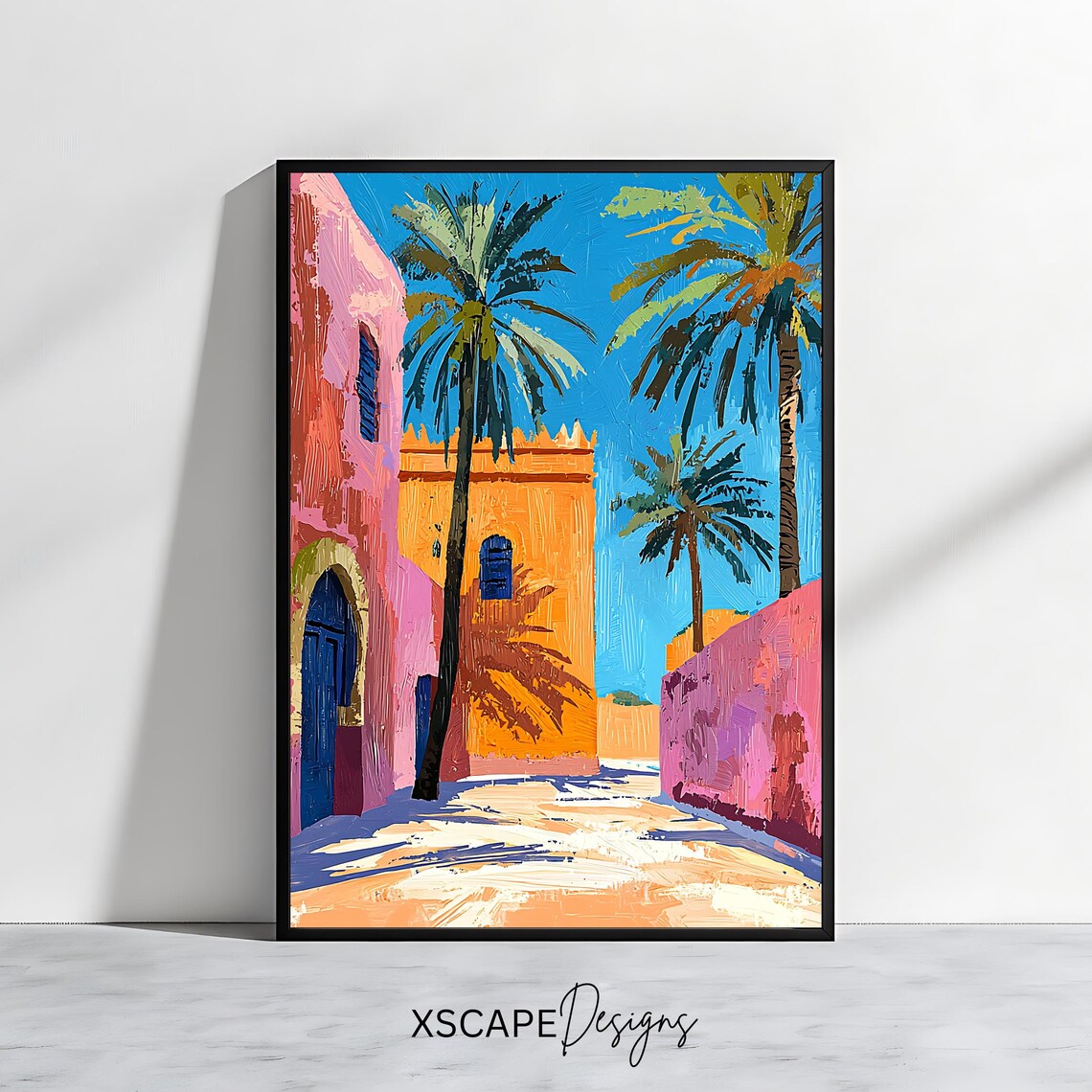 Moroccan Street Art Print, Middle Eastern Decor